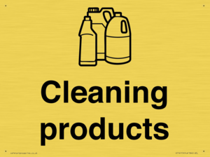 Dementia Cleaning products sign